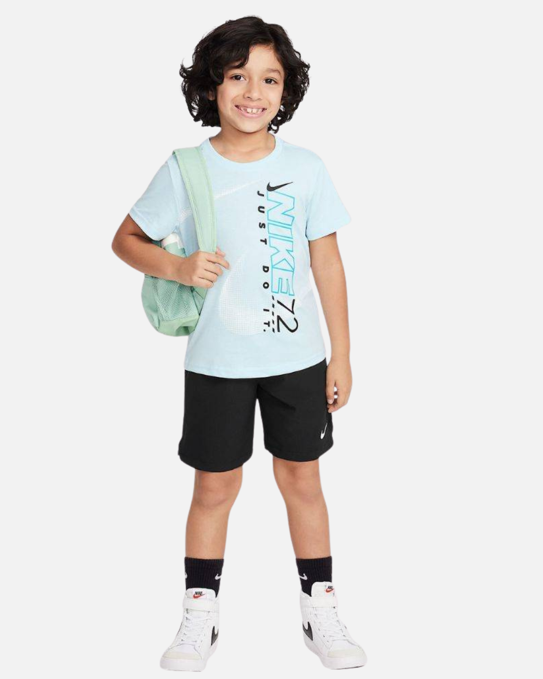 Ensemble T-shirt Short Nike Enfant - Bleu/Noir