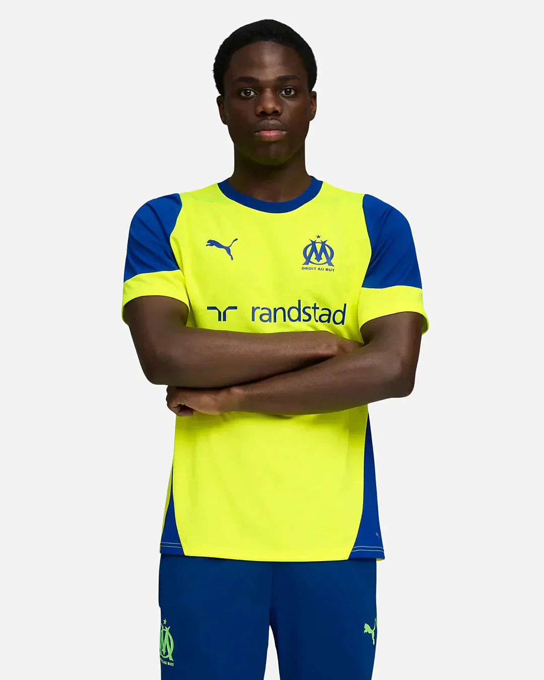 Maillot d'entraînement OM 2025/2026 - Jaune/Bleu