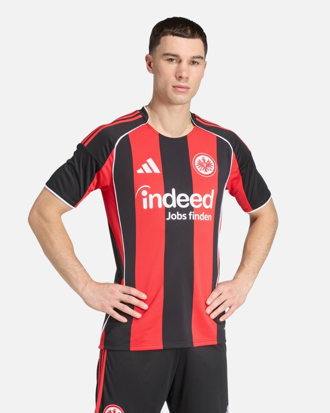 Maillot Domicile Eintracht Francfort 2025/2026 - Noir/Rouge
