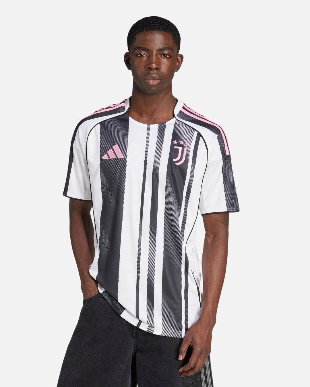 Maillot Domicile Juventus 2025/2026 - Blanc/Noir/Rose