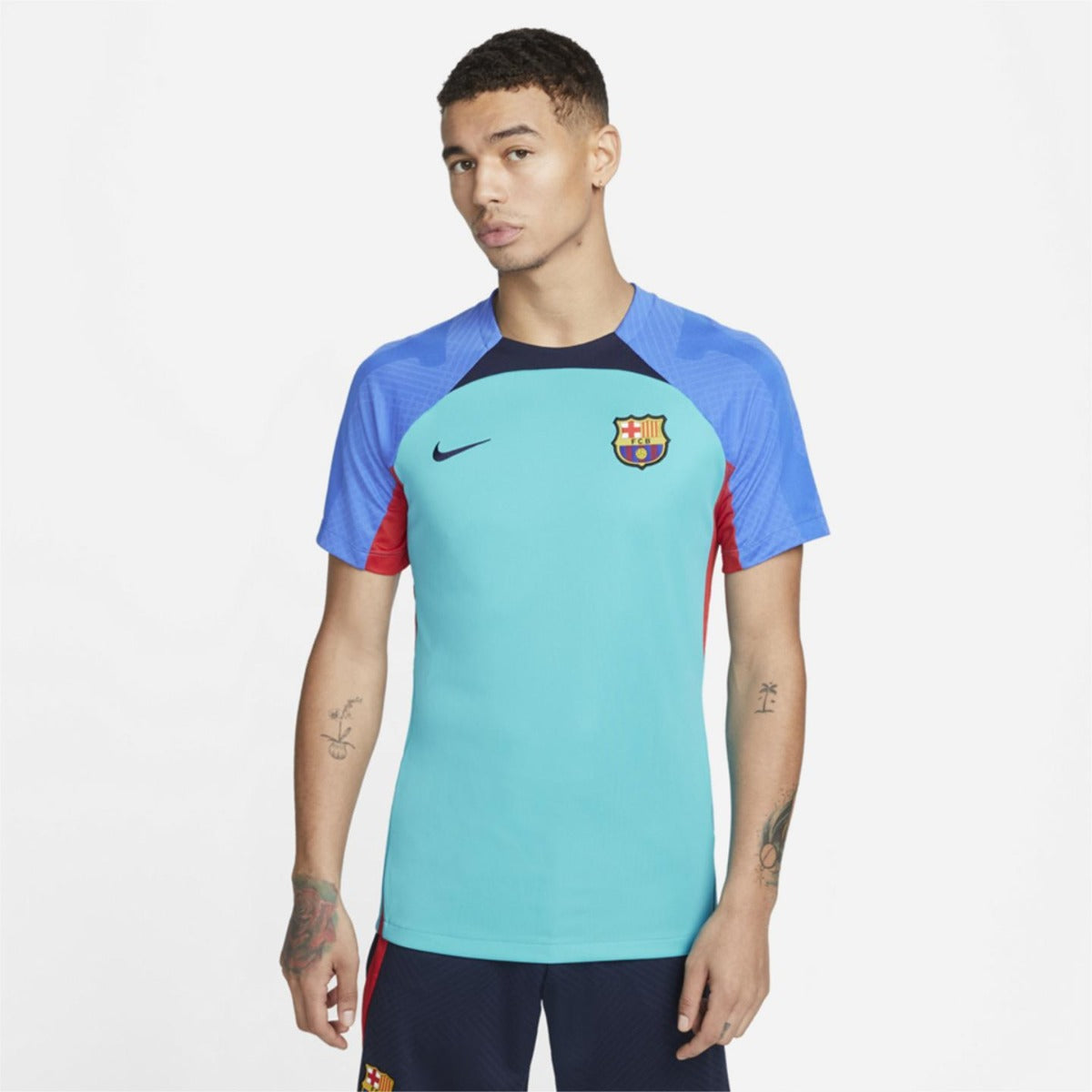 Maillot d'entrainement FC Barcelone Strike - Bleu/Rouge