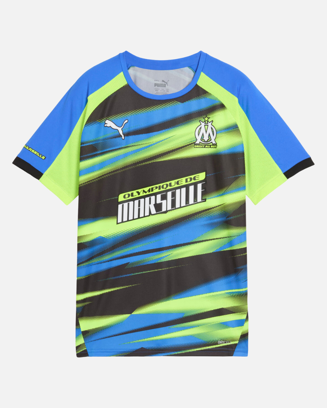 Maillot OM Faster 2024/2025 Junior - Vert/Bleu/Noir
