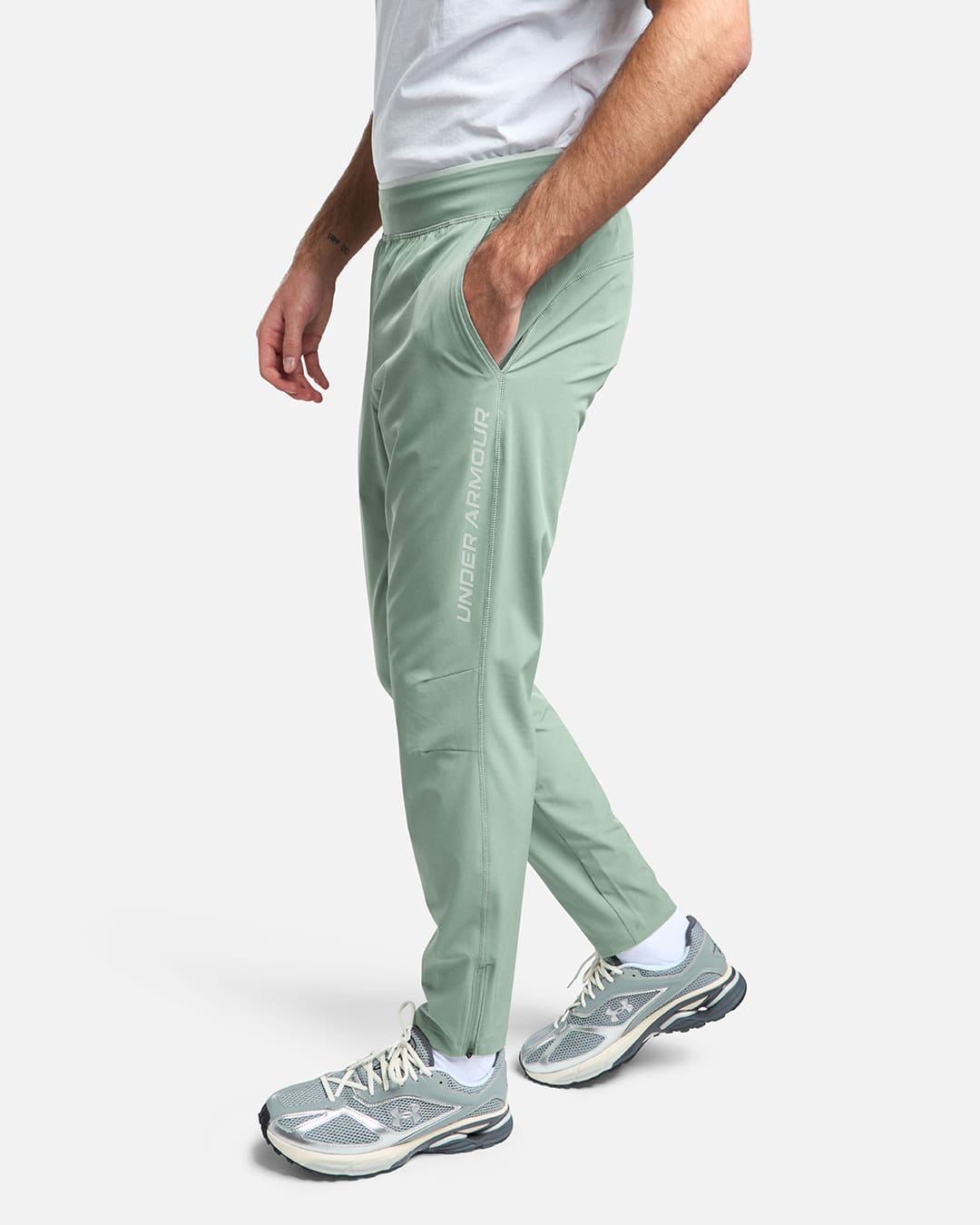 Pantalon de survêtement Under Armour Running Launch - Vert Pastel