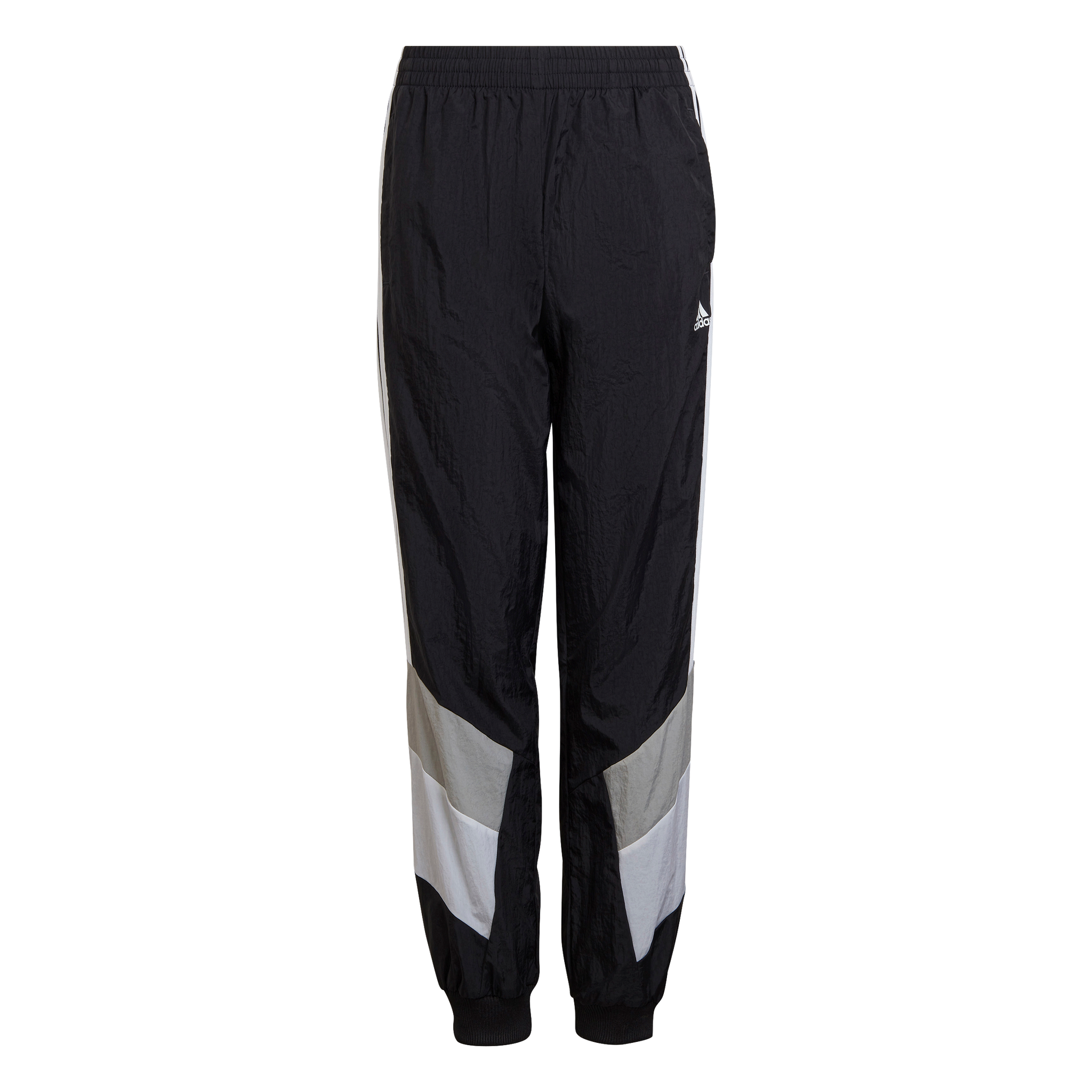 Pantalon de survêtement Adidas Colorblock Junior - Noir/Gris/Blanc