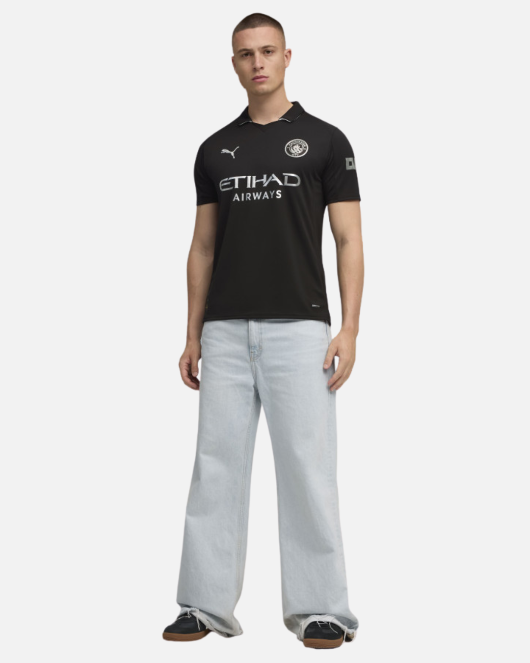 Maillot Extérieur Manchester City 2025/2026 - Noir