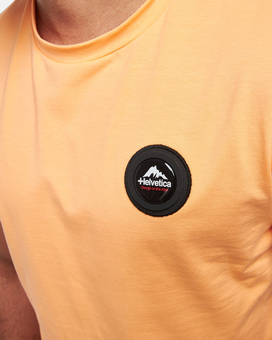 T-shirt Helvetica Ajaccio - Orange