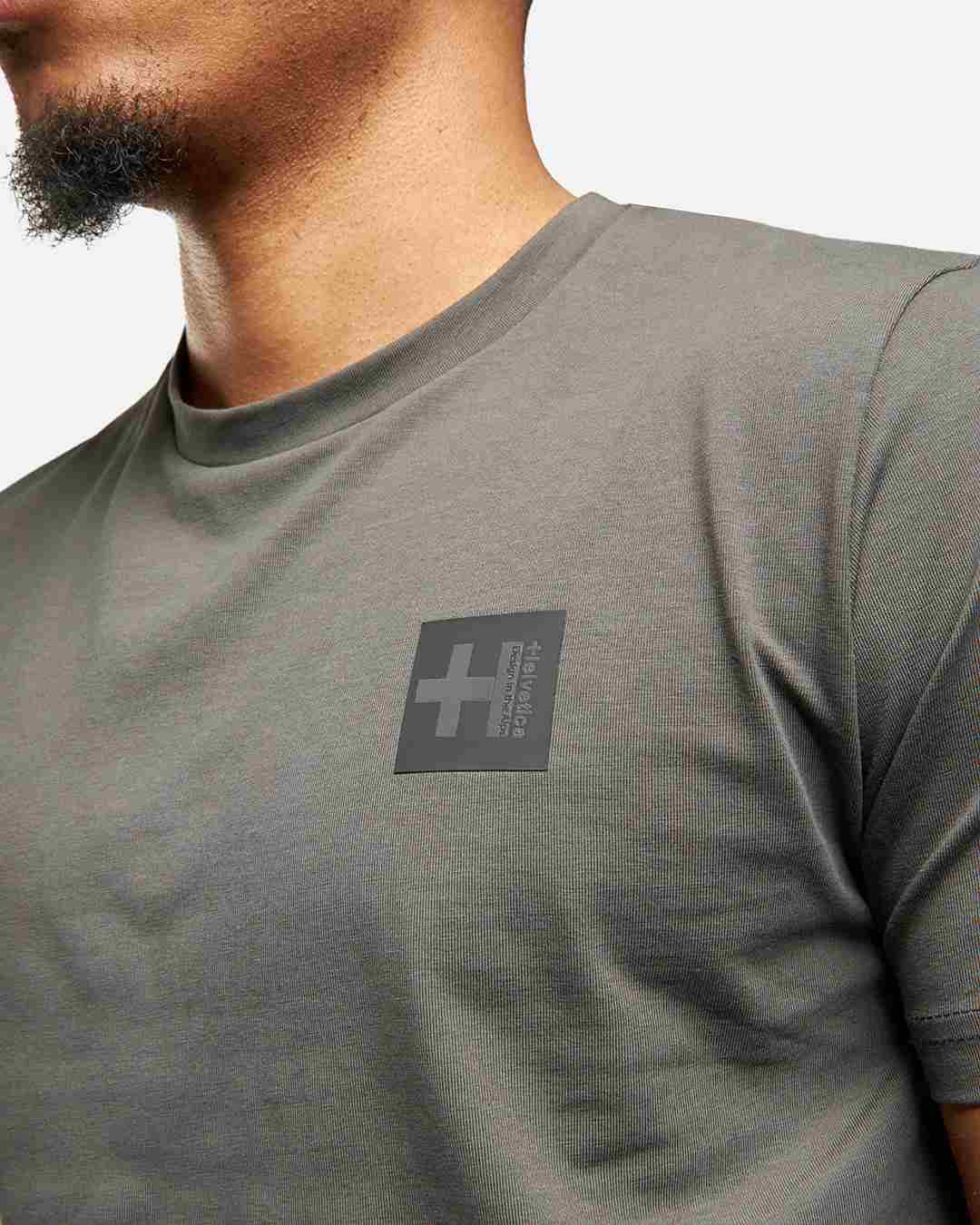 T-shirt Helvetica Foster - Gris