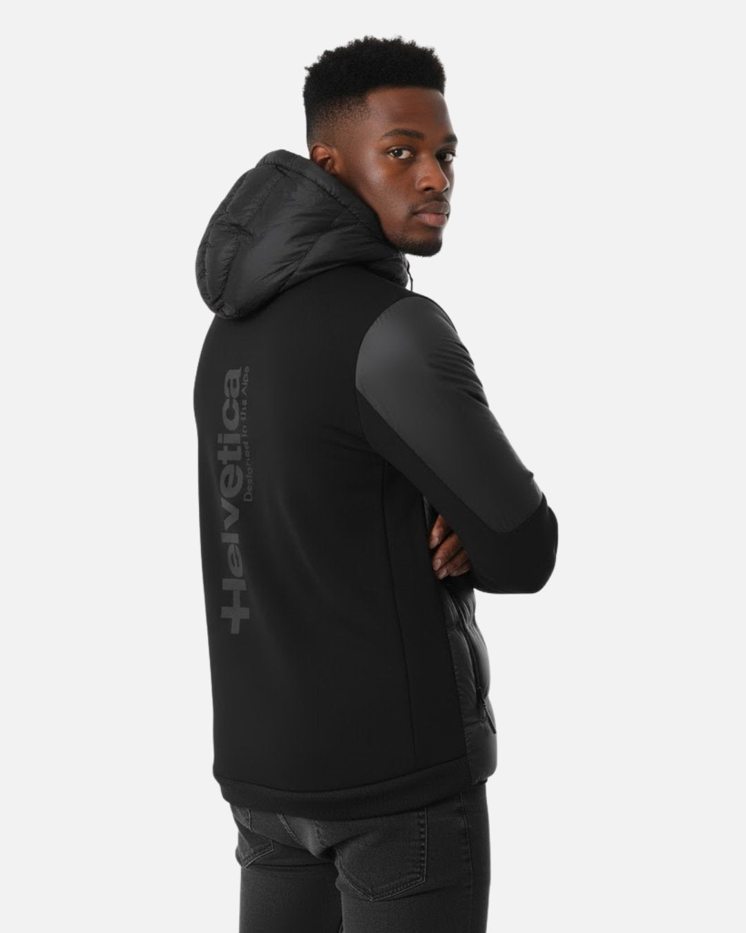 Veste à capuche Helvetica Isère - Noir