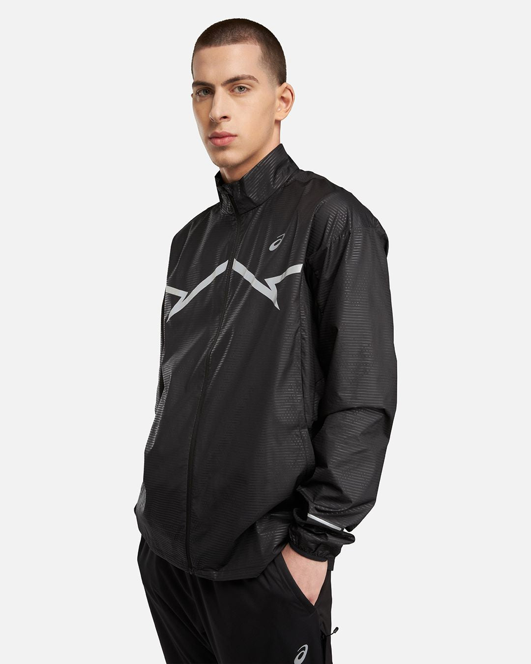 Veste Coupe-Vent Asics Running Lite-Show - Noir