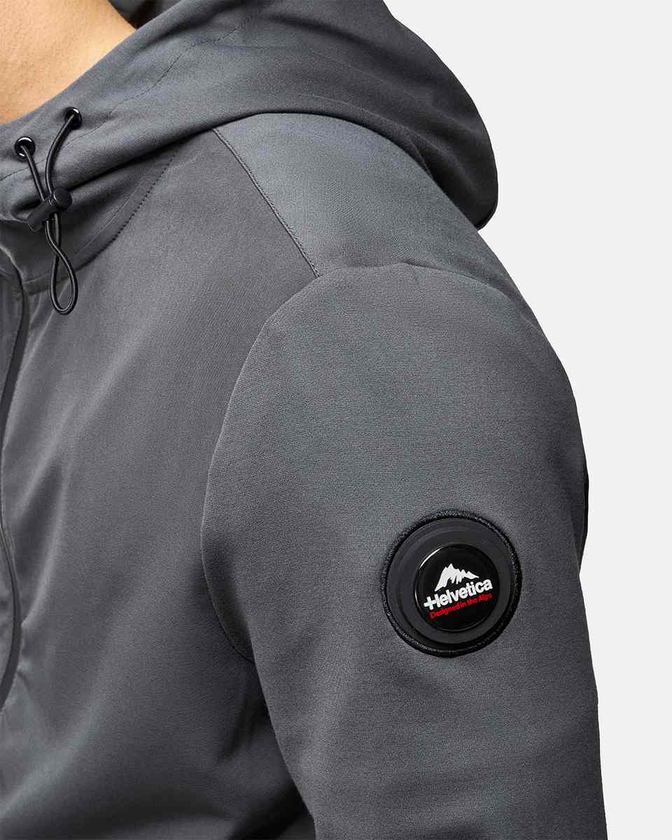 Veste à capuche Helvetica Beta - Gris
