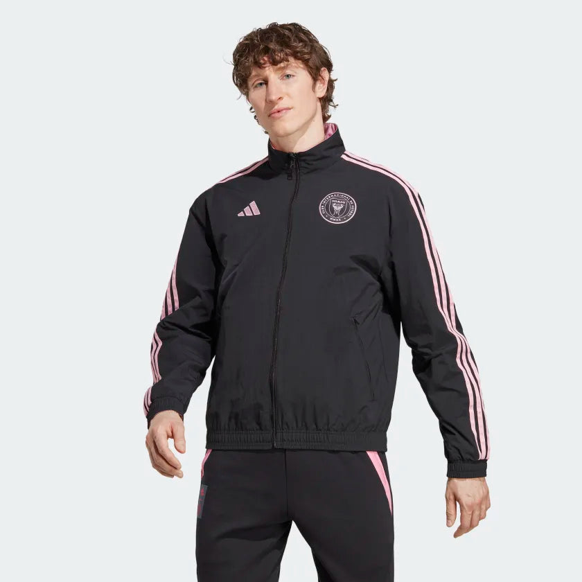 Veste de survêtement Inter Miami Anthem - Noir/Rose