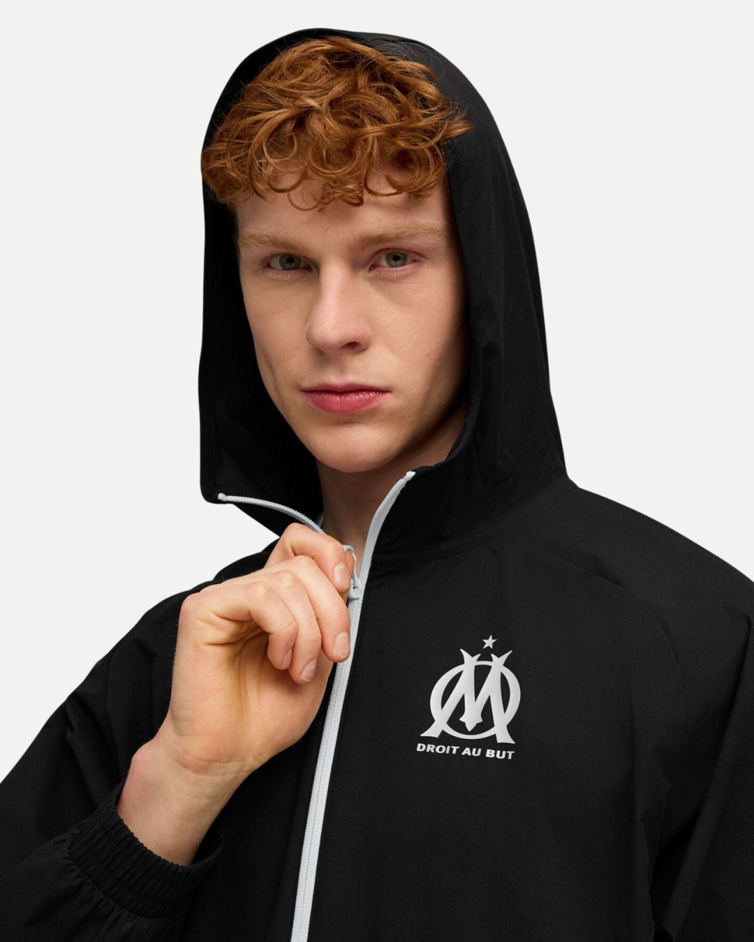 Veste de survêtement Olympique de Marseille 2025/2026 - Noir