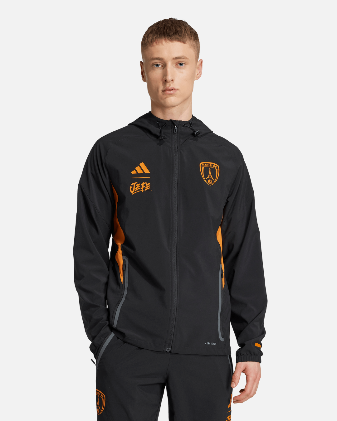 Veste de survêtement Paris FC x Jefe - Noir/Orange