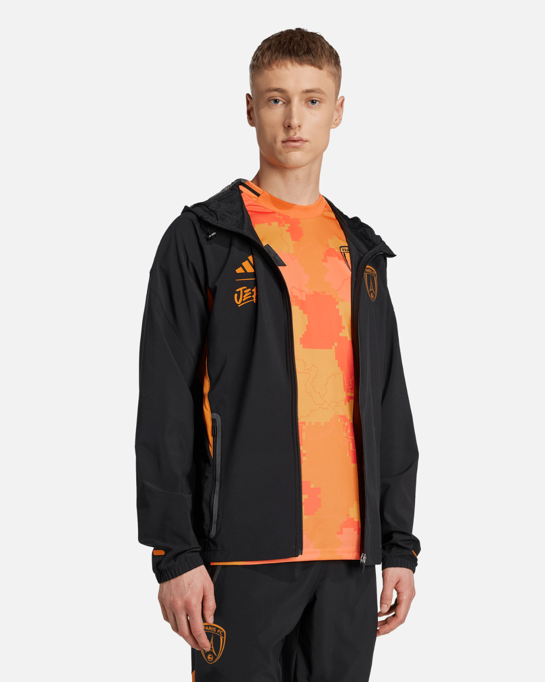 Veste de survêtement Paris FC x Jefe - Noir/Orange