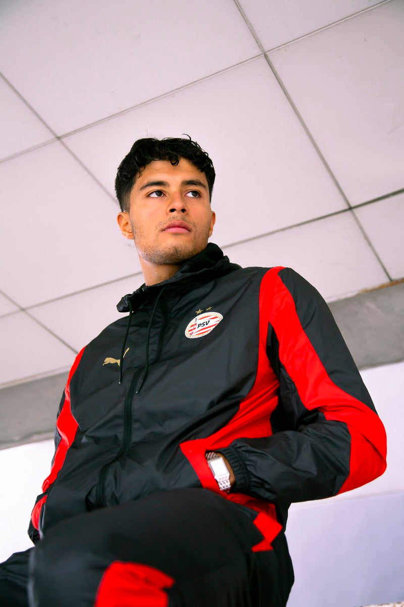 Veste de survêtement PSV Eindhoven - Noir/Rouge
