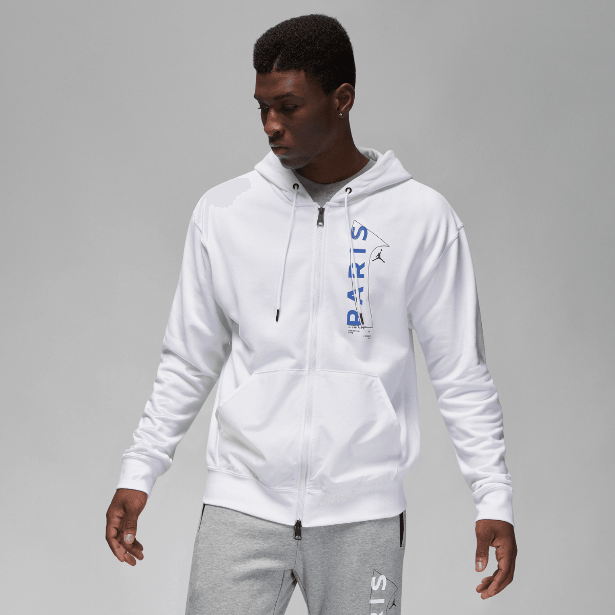 Veste d'entrainement PSG x Jordan - Blanc/Bleu