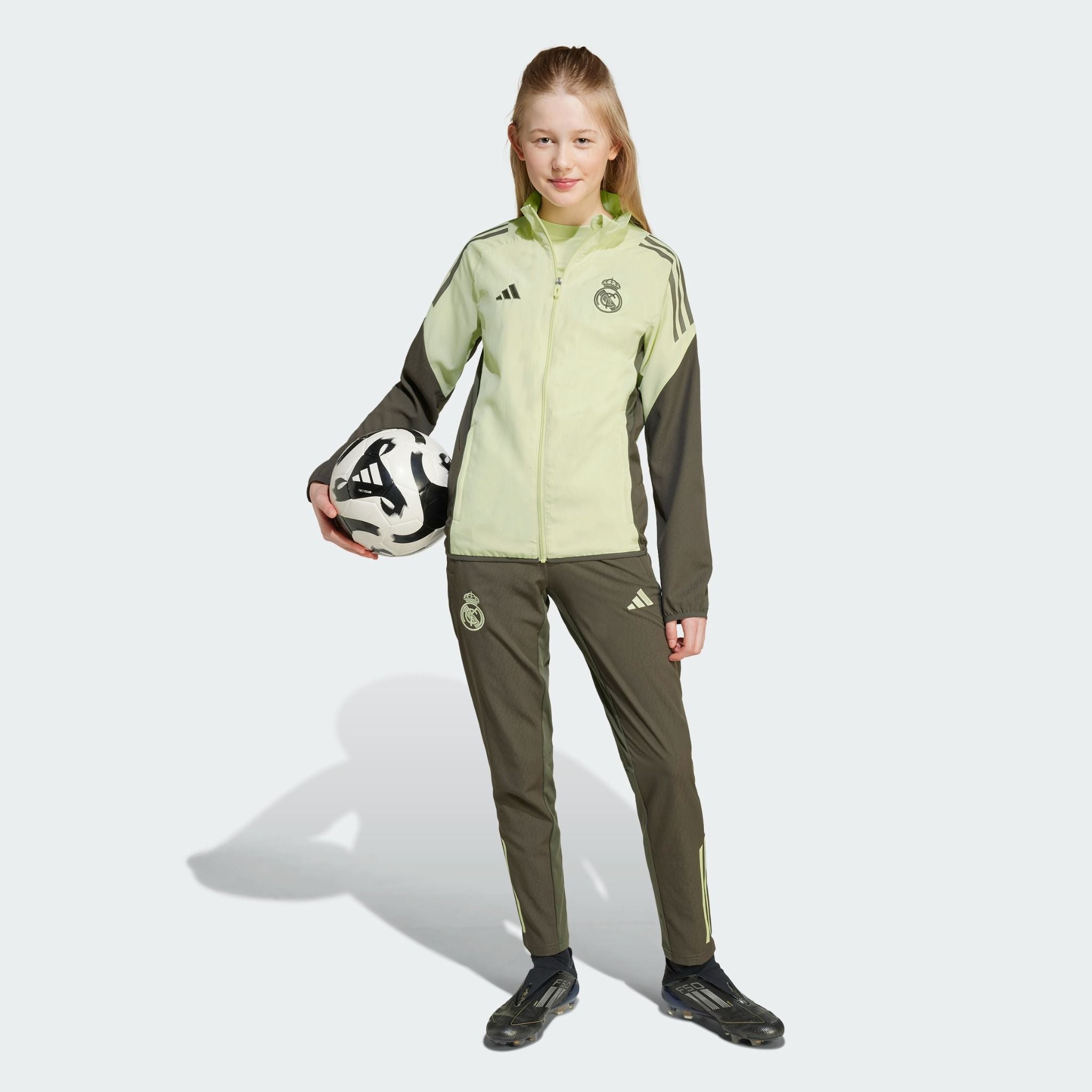 Veste d'entraînement Real Madrid Junior 2025/2026 - Vert/Kaki