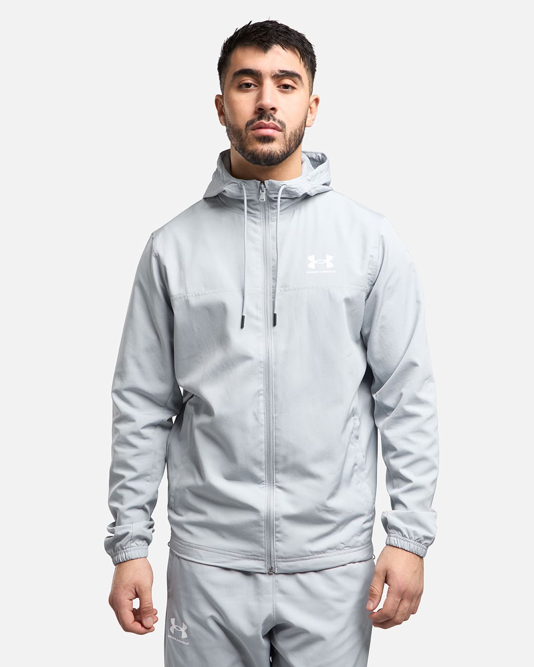 Veste Under Armour Running Rival Woven - Gris